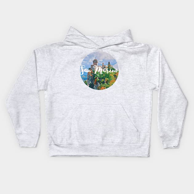 Vintage San Marino! Kids Hoodie by RufderFreiheit